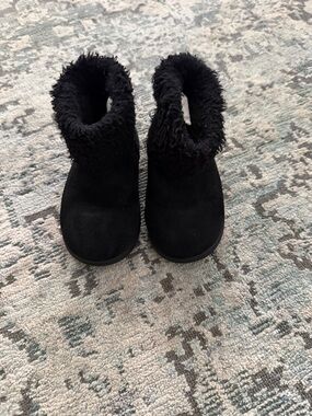 jumping beans Black Faux Fur Booties